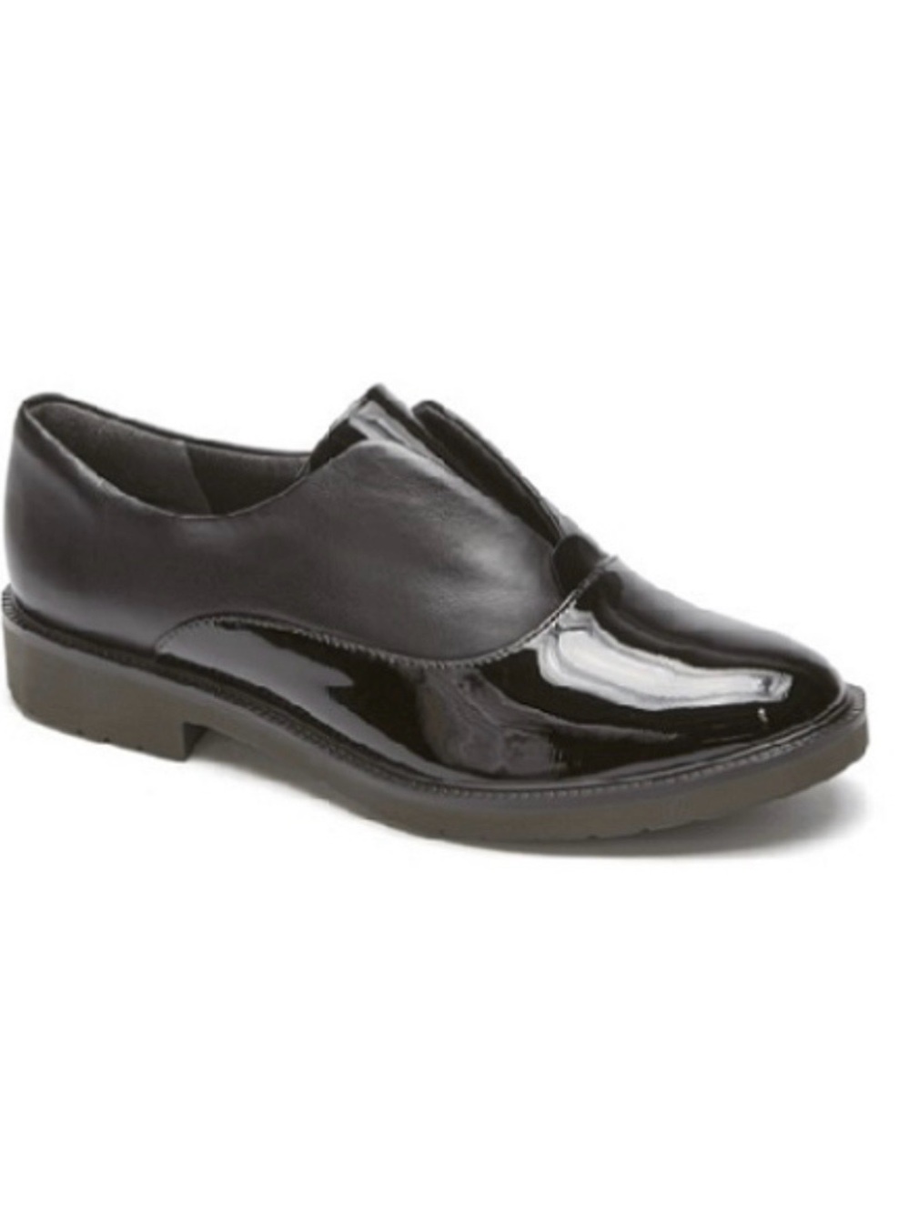 Rockport Women's Black Patent Leather Abelle Slip-On Comfort Loafer Size 8